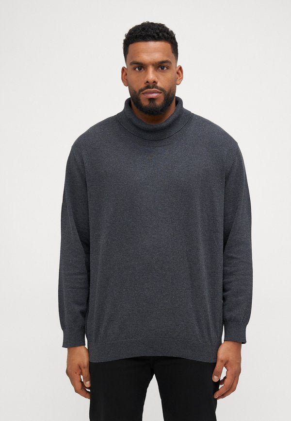 Jack & Jones Turtleneck Plus Size Turtleneck - Jumper - dark grey melange