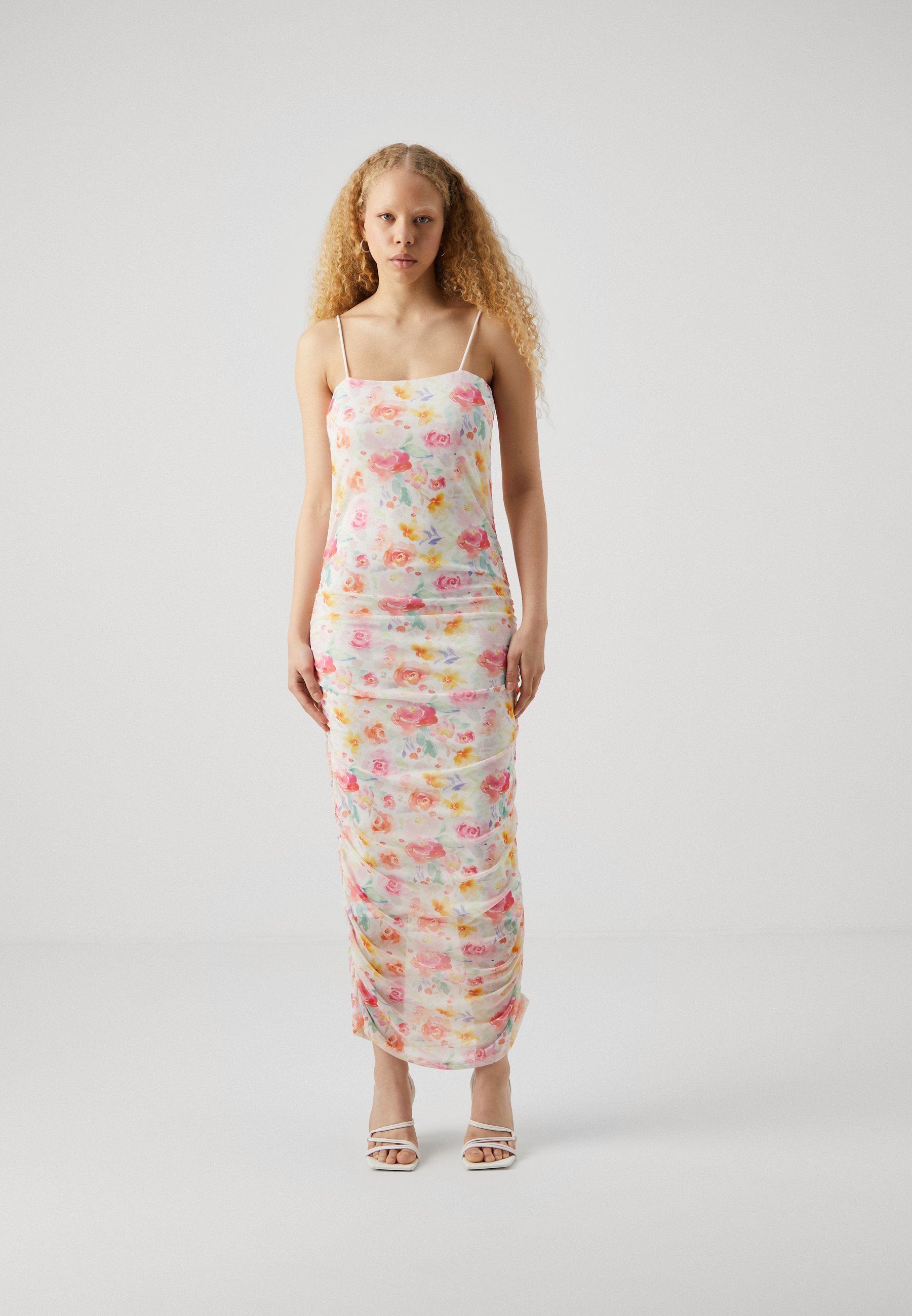 VILA VIPINAR STRAP ROUCHING DRESS