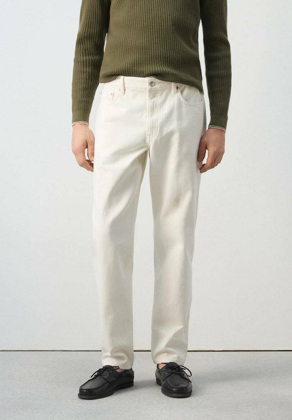 Mango Straight leg jeans - white denim
