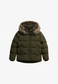 Superdry & Co EVEREST FIVE BAFFLE PUFFER - Winter jacket - army khaki green