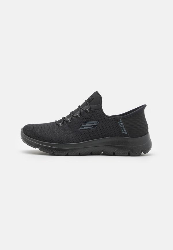 Skechers SUMMITS WIDE FIT - Trainers - black/gunmetal