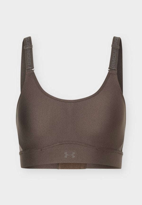 Under Armour INFINITY 2.0 MID - Medium support sports bra - peppercorn /  / peppercorn
