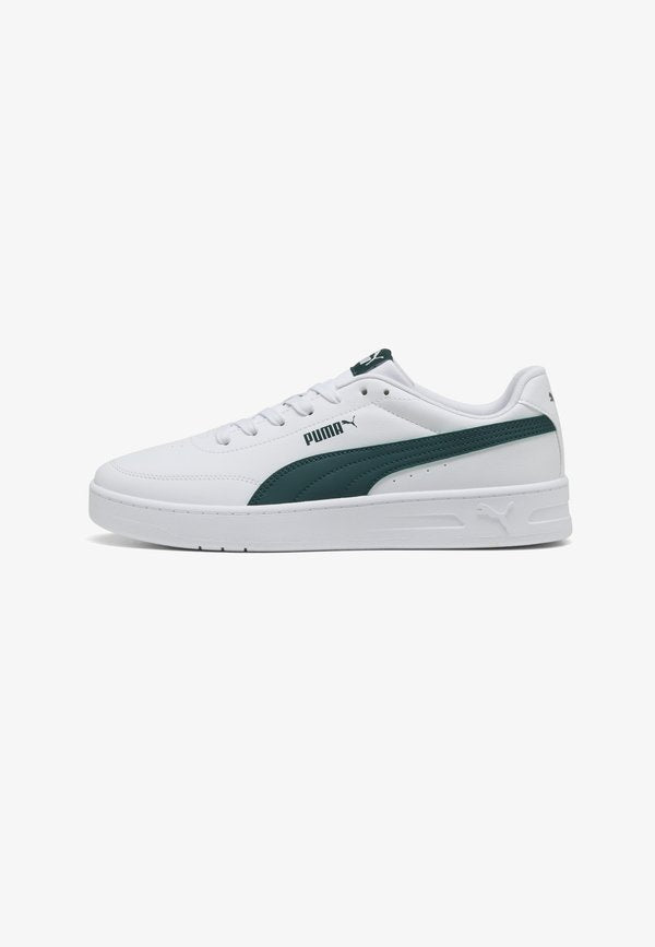 Puma COURT CLASSIC CLEAN SNEAKERS UNISEX - Trainers - white-dark green