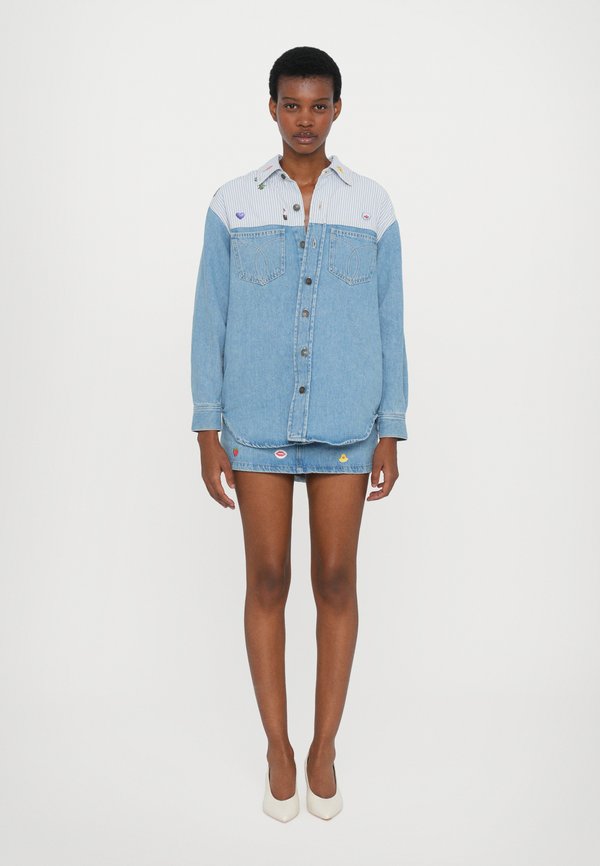Fiorucci STRIPED CHARM PRINT SHIRT
