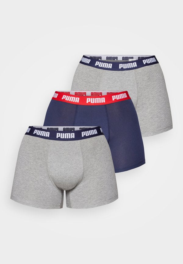 Puma MEN EVERYDAY 3 PACK - Boxer briefs - grey/navy/red combo
