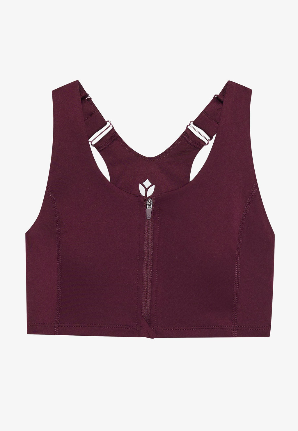 Even&Odd active MEDIUM SUPPORT BRA WITH ZIP UP FRONT & ADJUSTABLE STRAPS