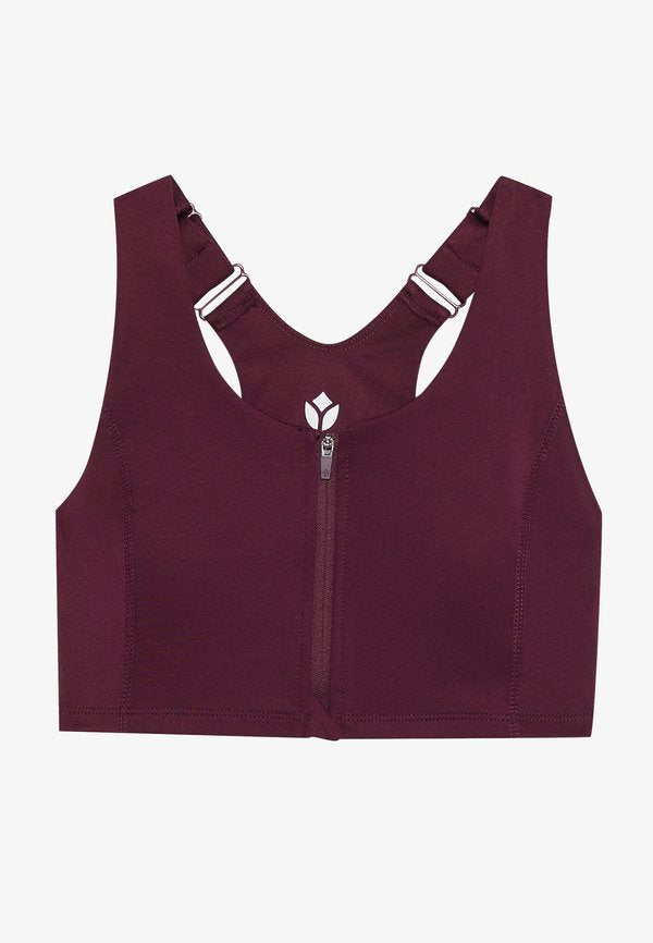 Even&Odd active MEDIUM SUPPORT BRA WITH ZIP UP FRONT & ADJUSTABLE STRAPS