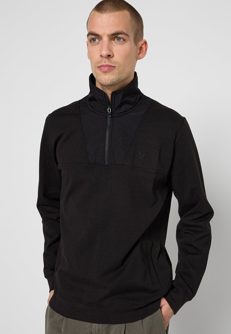 Lyle & Scott PANELLED HYBRID QUARTER ZIP