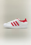 adidas Originals SUPERSTAR II UNISEX - Trainers - footwear white/better scarlet/gold-coloured metallic