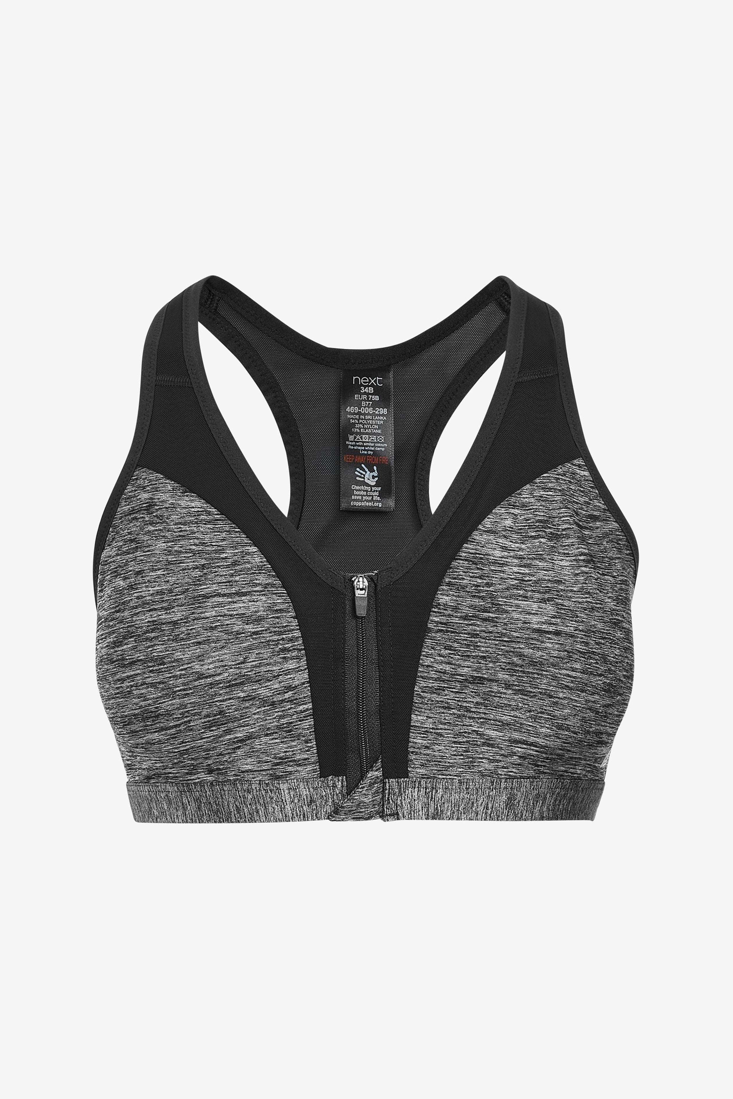 HIGH IMPACT ZIP FRONT SPORTS - Next - View 1