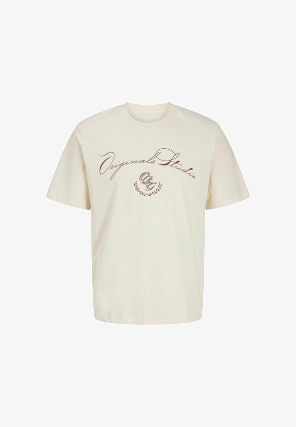 Jack & Jones T- - Print T-shirt - antique white