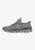 Skechers GLIDE STEP - Trainers - charcoal/orange