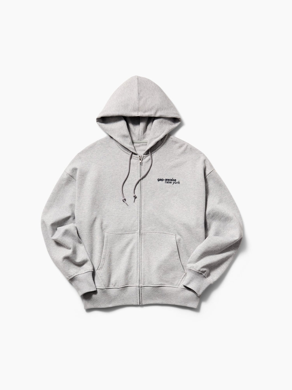 GAP GAP AWAKE NY HEAVYWEIGHT OVERSIZED LOGO ZIP HOODIE