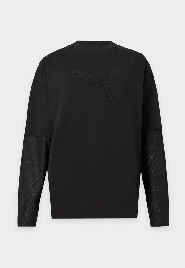 Puma OVERSIZED SLEEVES - Long sleeved top - black