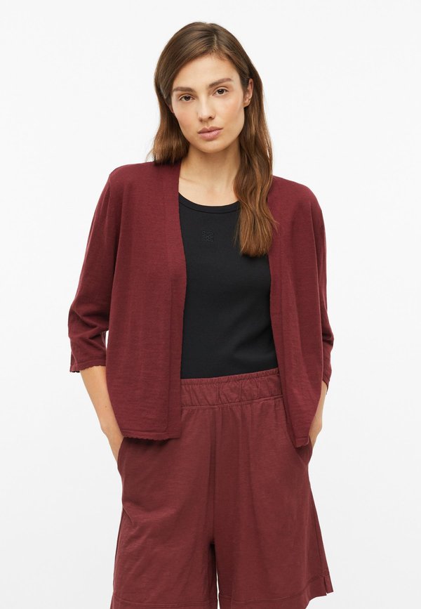 s.Oliver STRICKJACKE - Cardigan - bordeaux