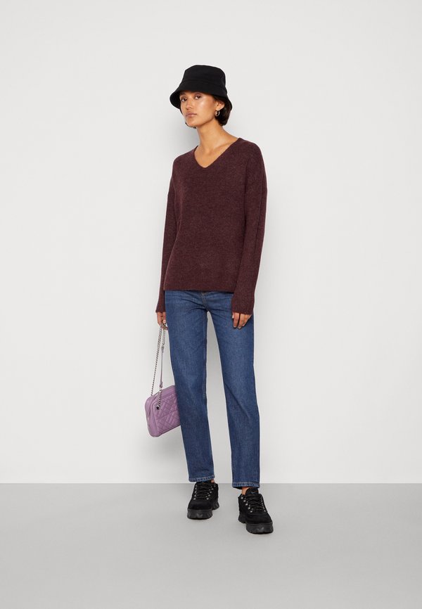 Vero Moda VMCREWLEFILE LS V-NECK BLOUSE NOOS