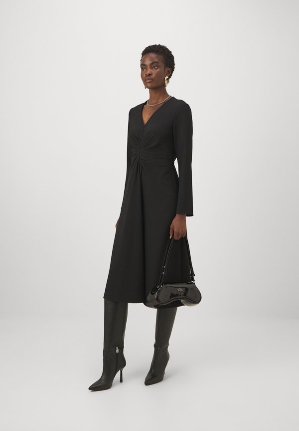 DKNY LONG SLEEVE MIDI DRESS