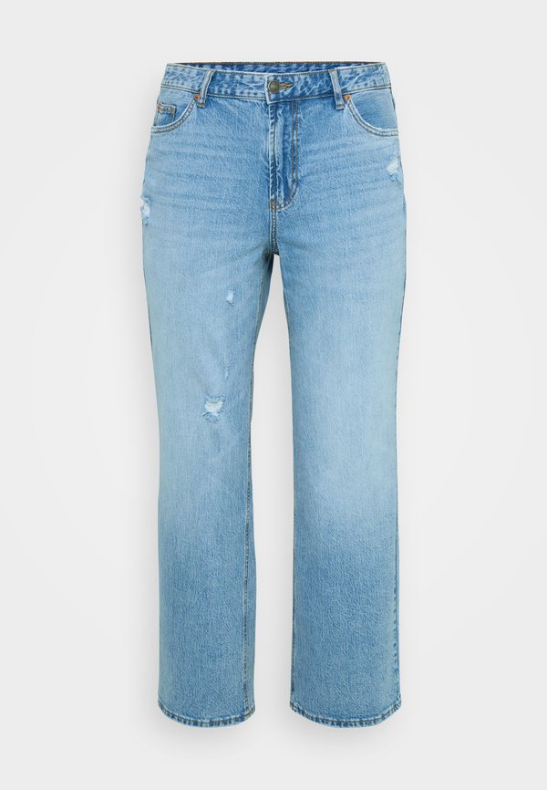 Vero Moda Curve Wide-fit VMCTESSA High rise Straight Fit - Wide Leg - light blue denim