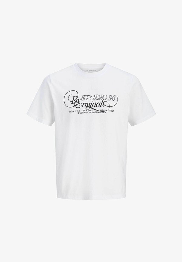 Jack & Jones T- - Print T-shirt - bright white