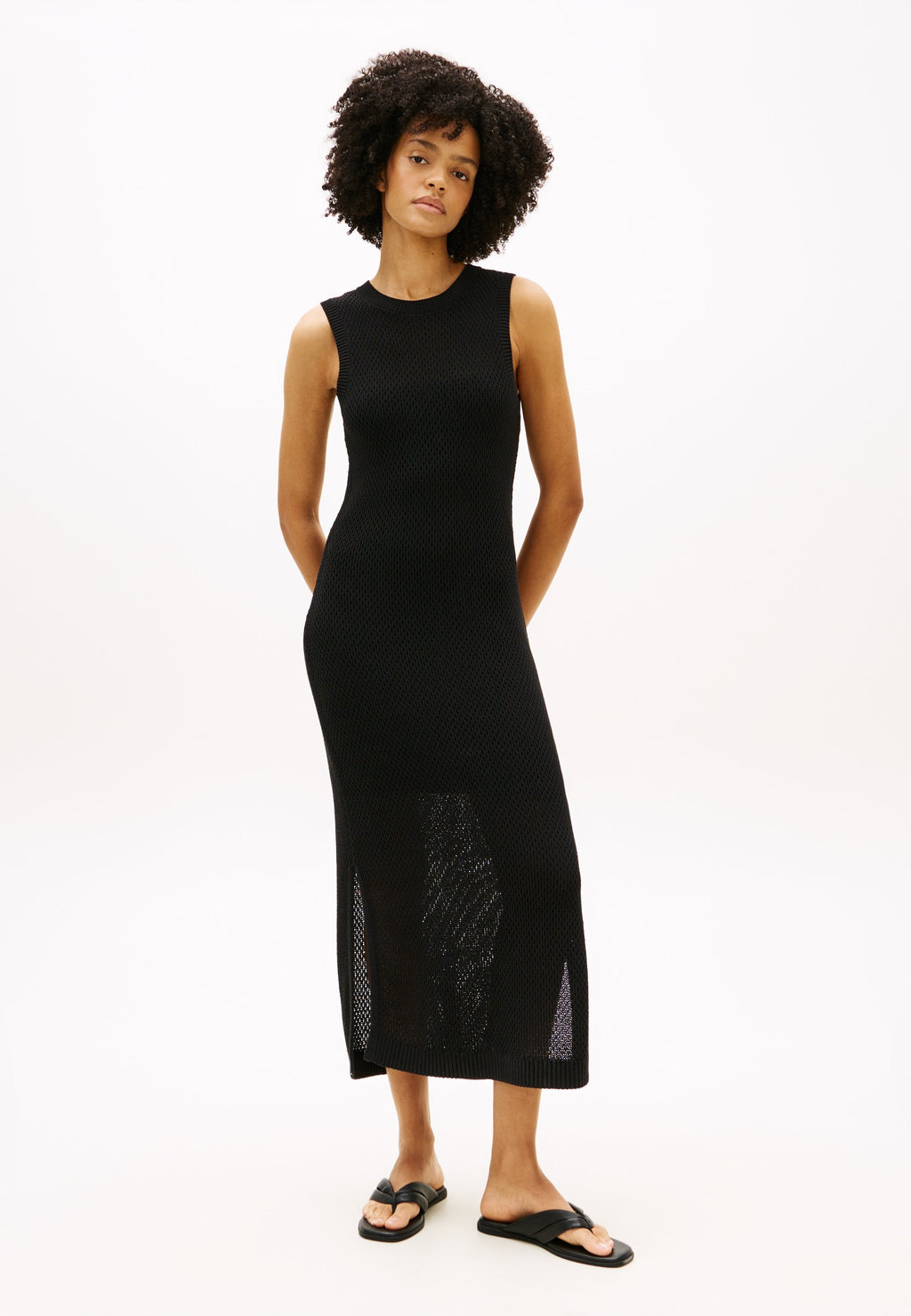 CROCHET MAXI TANK TOP DRESS Media 2