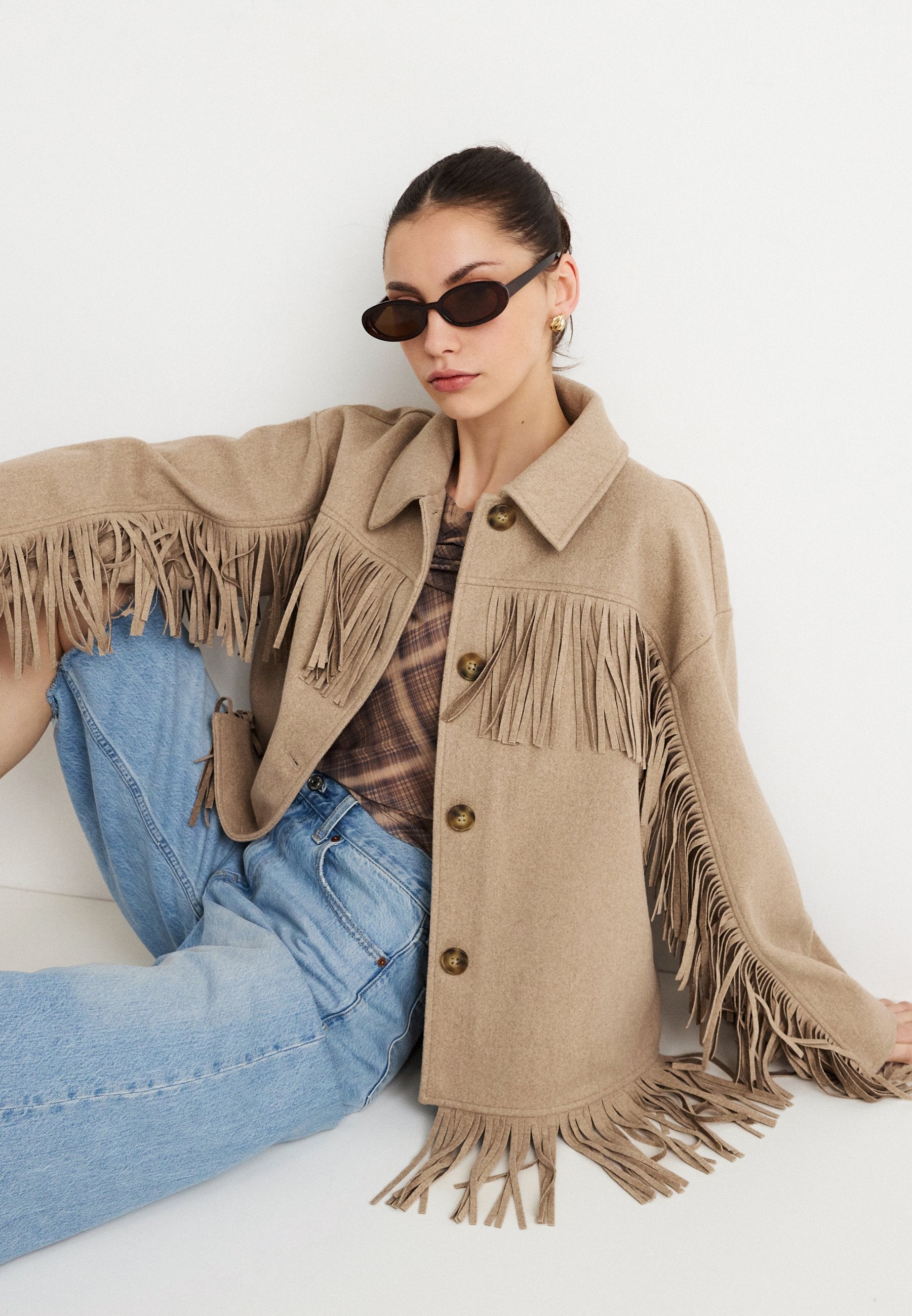 Gina Tricot FRINGE JACKET