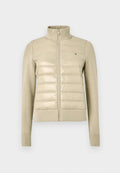 Tommy Hilfiger LIGHTWEIGHT MIXED KNIT PADDED JACKET - Light jacket - sandalwood
