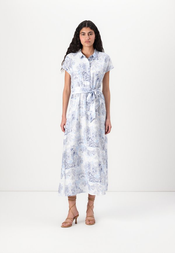 Vero Moda VMMISS LONG DRESS - Shirt dress - bit of blue/blue landscape