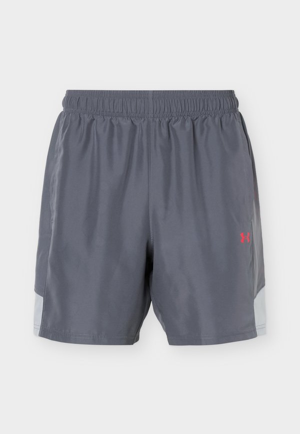Under Armour TECH UTILITY - Sports shorts - castlerock/mod gray/racer red