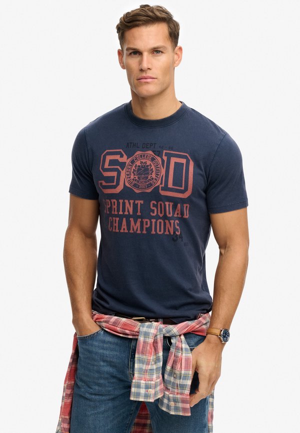 Superdry & Co SUPERDRY T-SHIRT.. - Print T-shirt - lauren navy