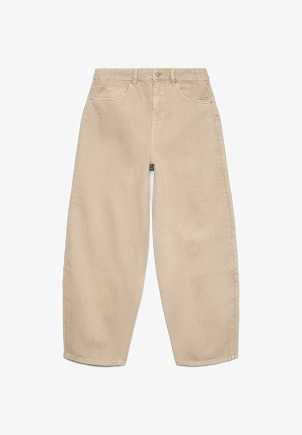 Vero Moda Mom fit VMBILLIE High rise Barrel - Mom Jeans - silver mink