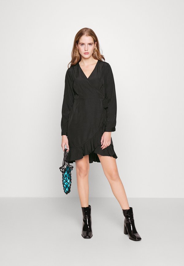 Vero Moda Petite VMHENNA WRAP FRILL DRESS