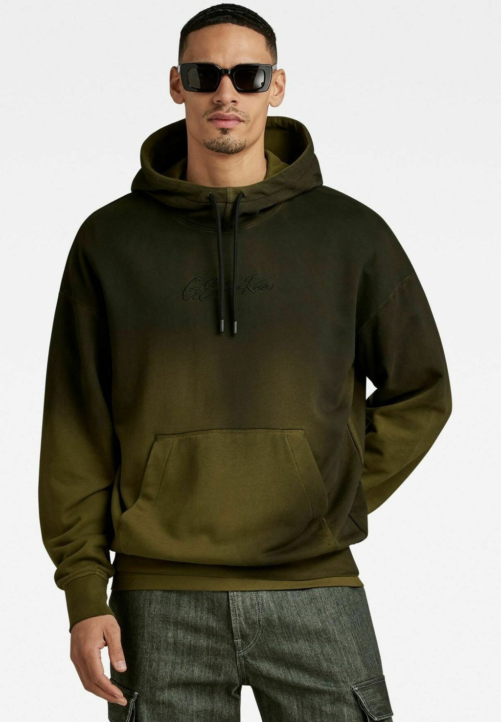 G-STAR HAND SPRAYED HOODED LOOSE