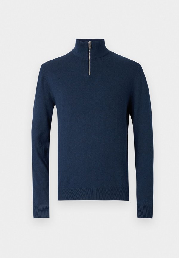 Jack & Jones JJEEMIL HALF ZIP - Jumper - navy