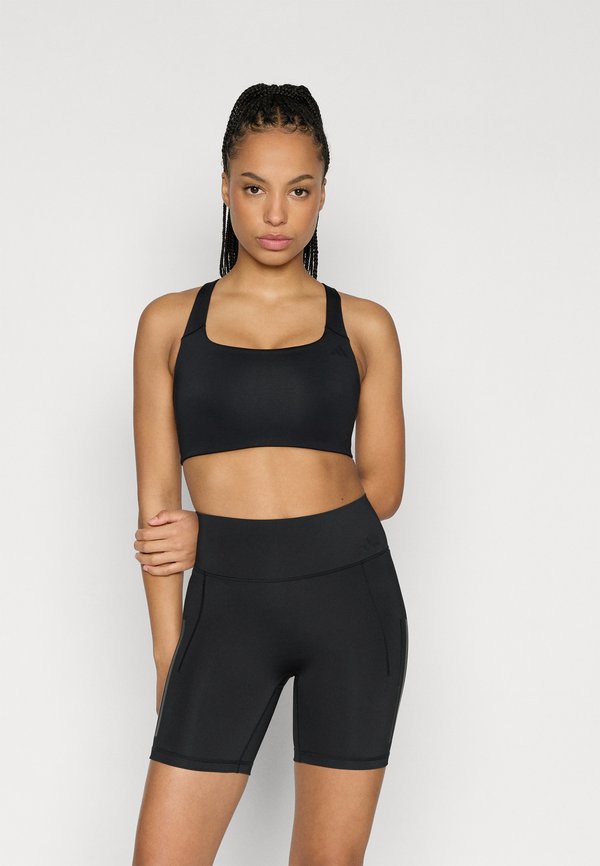 adidas Performance OPTIME WORKOUT MEDIUM SUPPORT BRA - Medium support sports bra - black