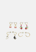 Pieces PCRYLE EARRINGS 4 PACK