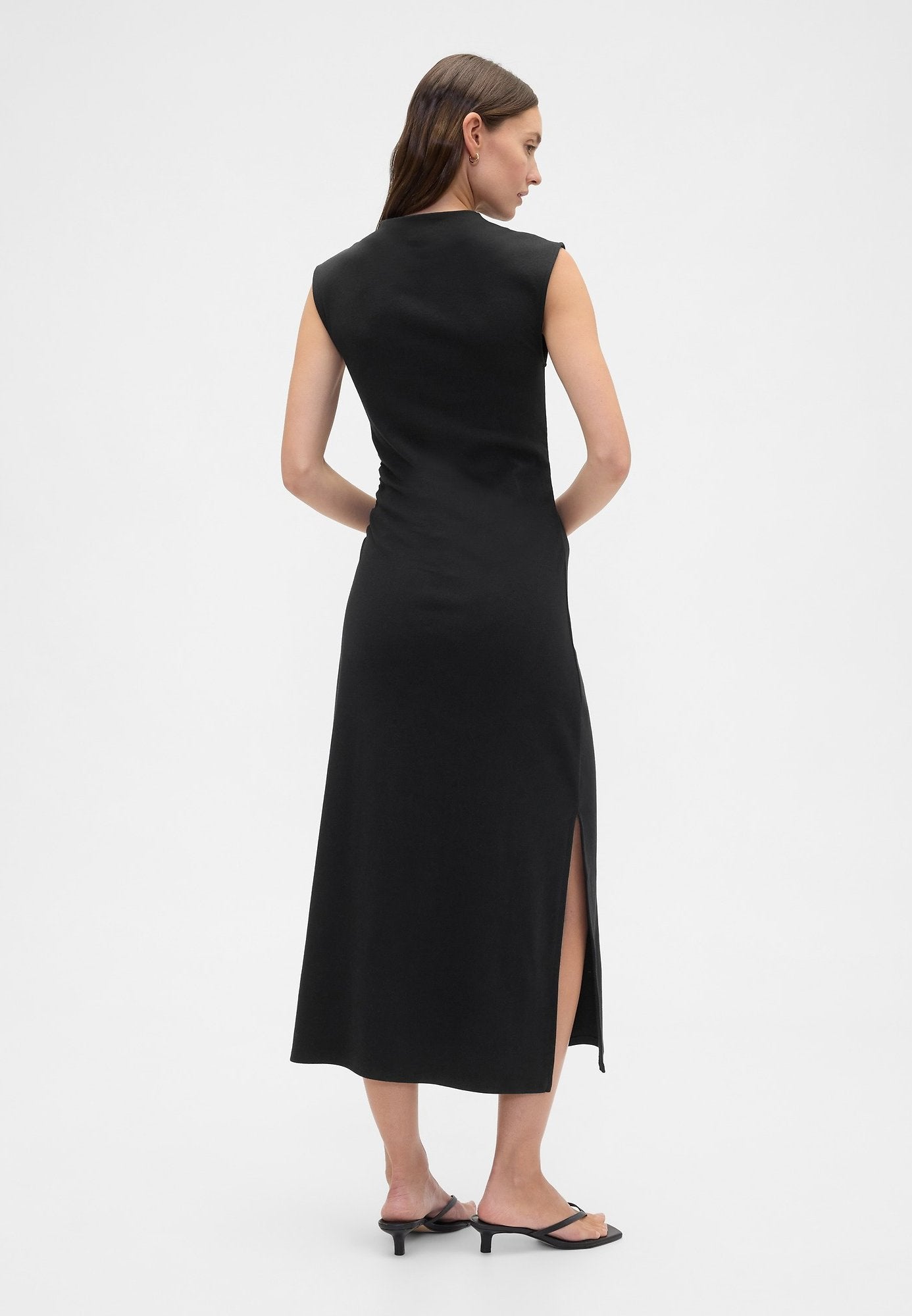 GAP V RUCHED HIGH NECK MAXI