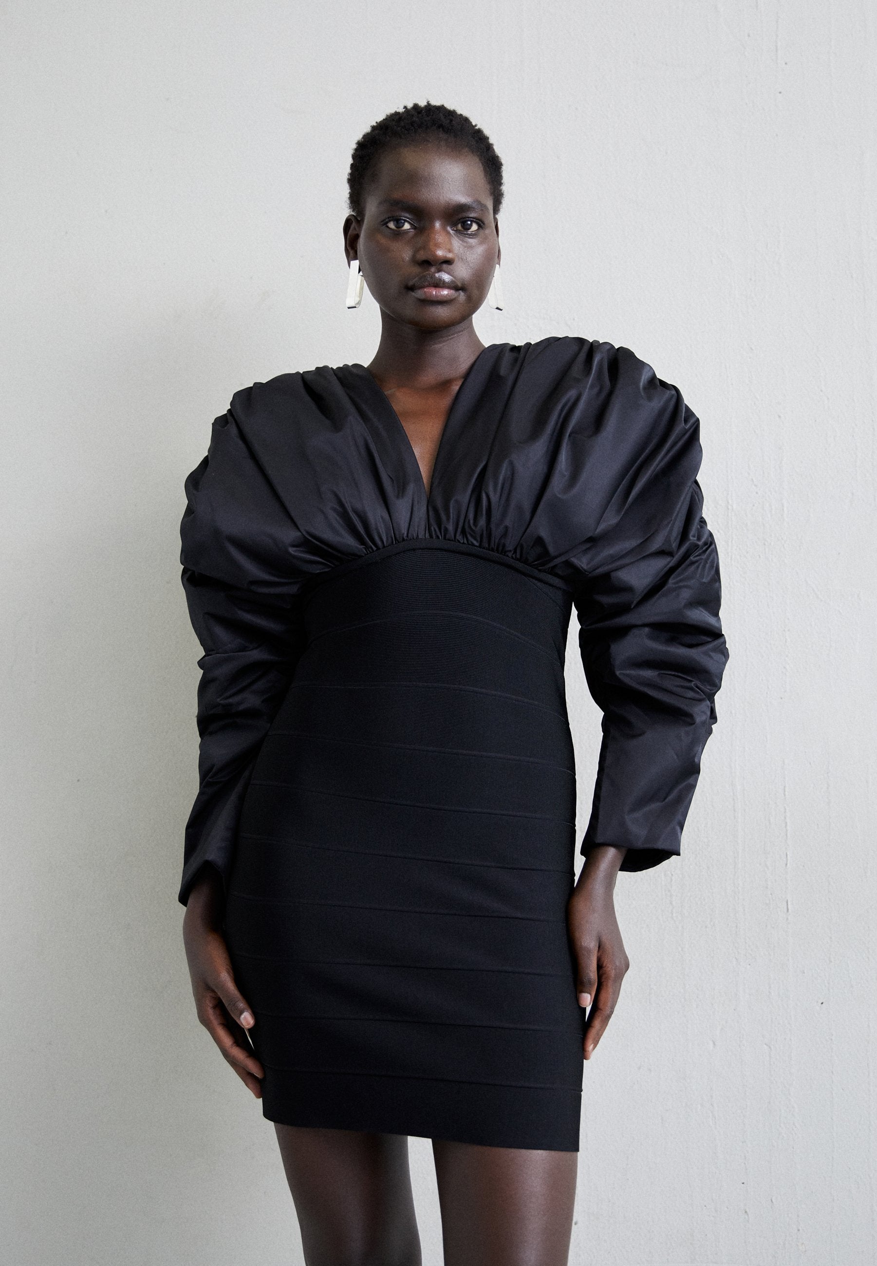Hervé Léger RUCHED MINI DRESS
