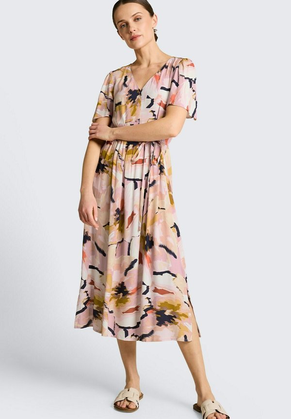 TOM TAILOR TOM TAILOR KLEIDER & JUMPSUITS MIDI-KLEID MIT MUSTER - Day dress - big abstract flower print