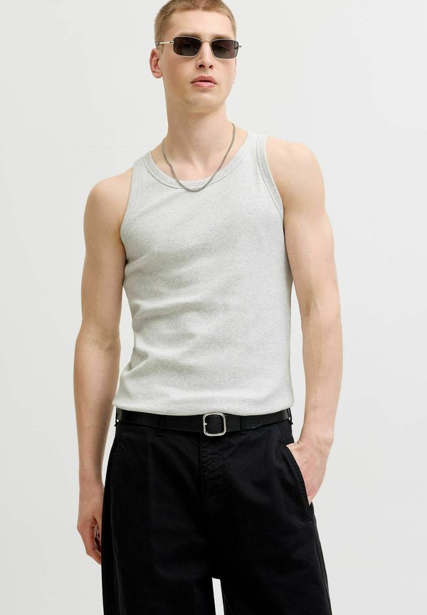 Jack & Jones TANK TOP TANK TOP - Top - white melange