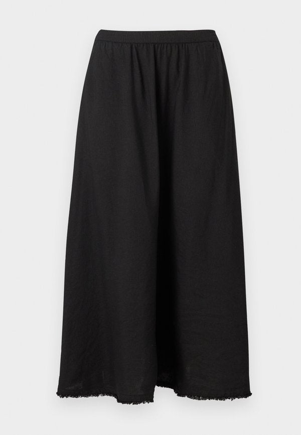 Tommy Hilfiger PLEATED LINEN BLEND MIDI A-LINE SKIRT