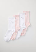 Puma WOMEN 4 PACK - Socks - white/pink melange