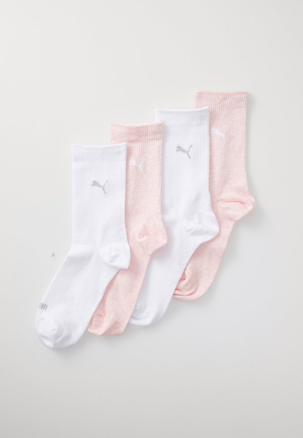 Puma WOMEN 4 PACK - Socks - white/pink melange