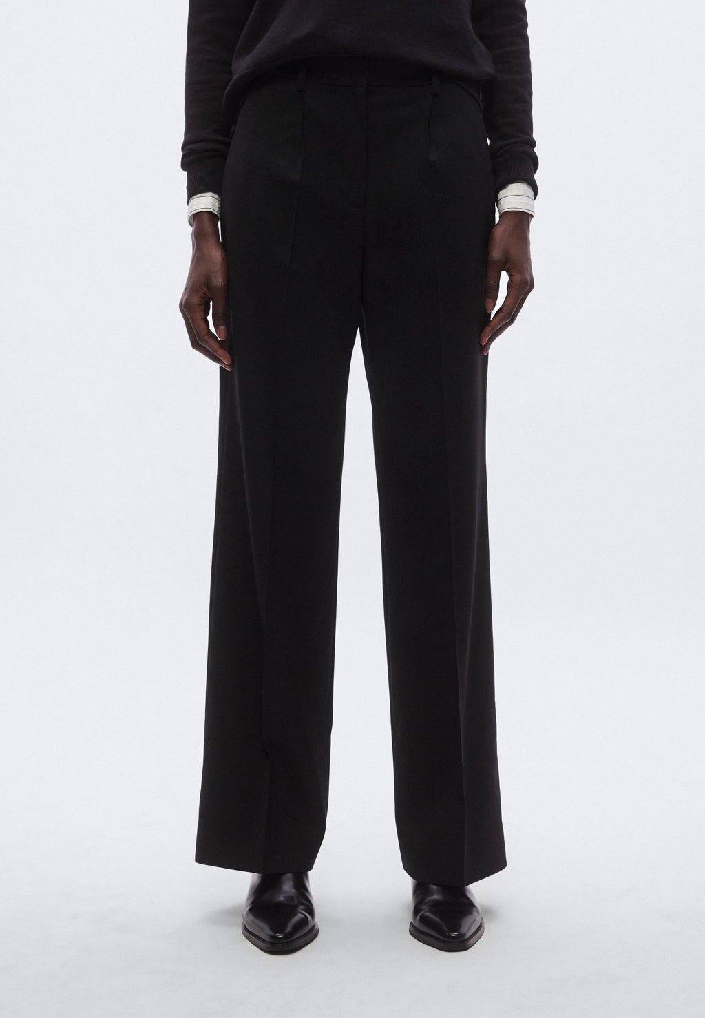 TIMELESS WOOL BLEND WIDE LEG TROUSERS Media 4