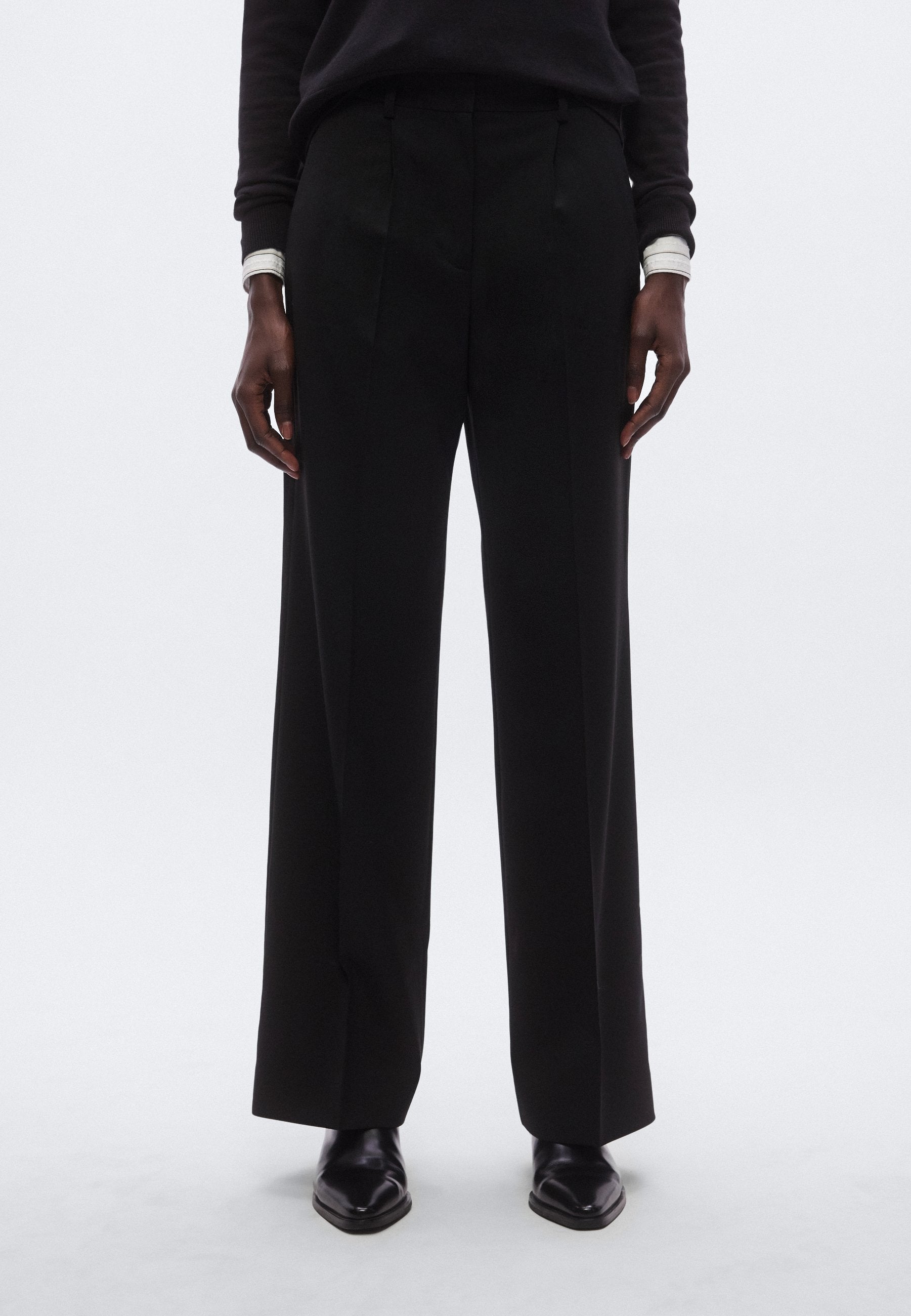 TIMELESS WOOL BLEND WIDE LEG TROUSERS Media 4