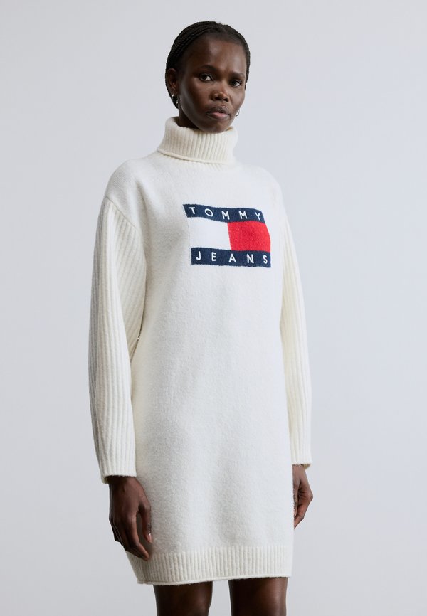 Tommy Jeans TOMMY FLAG RELAXED MAXI JUMPER DRESS