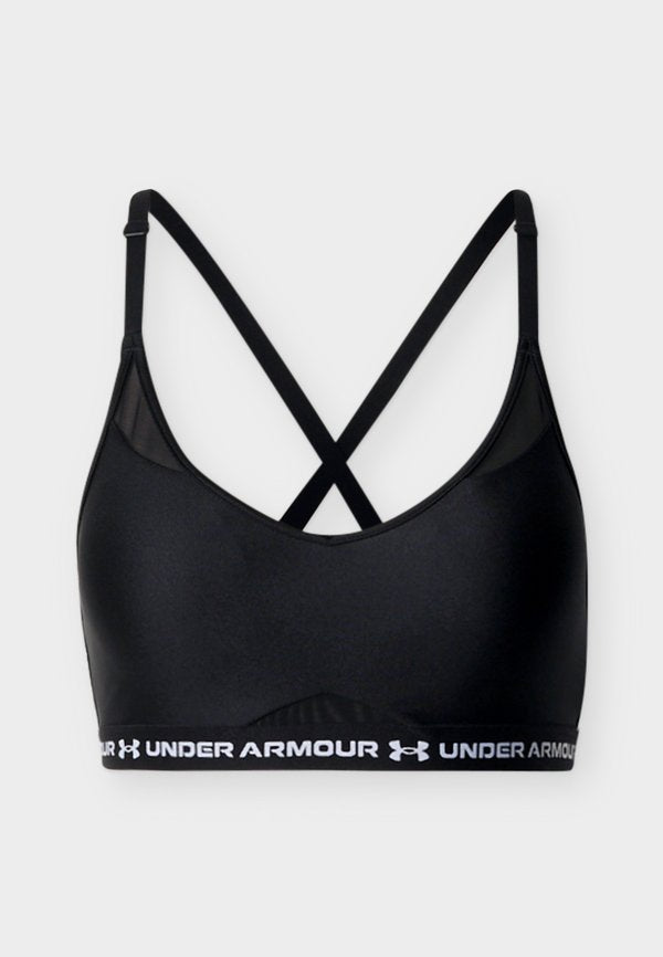 Under Armour CROSSBACK LOW - Light support sports bra - ultimate black/white