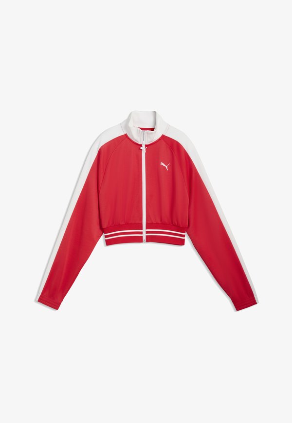 Puma CROPPED - Training jacket - for all time red