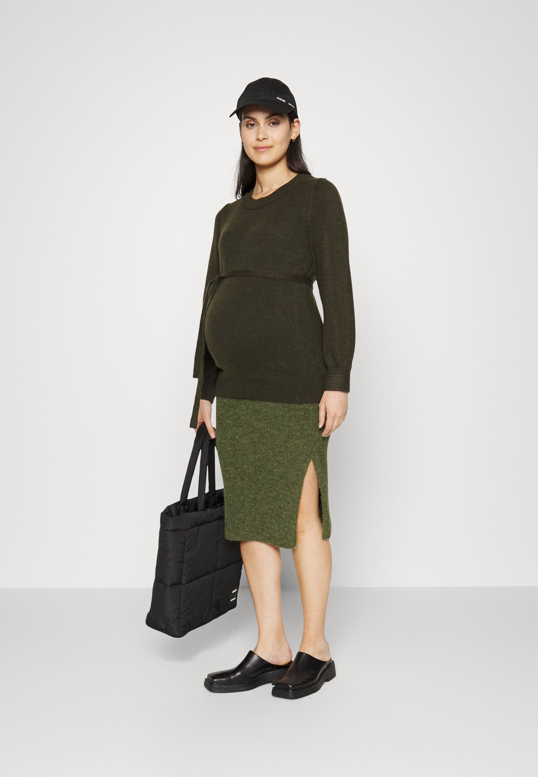 Pieces Maternity PMFANNA MIDI SKIRT