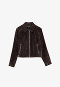Vero Moda Suede VMJANICEJADE - Summer jacket - chocolate torte
