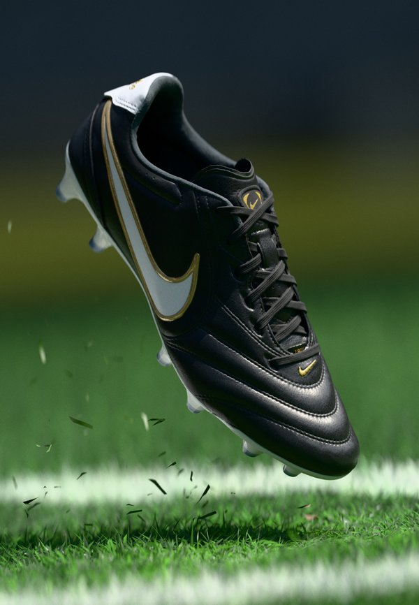 Nike Performance TIEMPO LIGERA PRO FG UNISEX - Firm-ground football boots - black/white